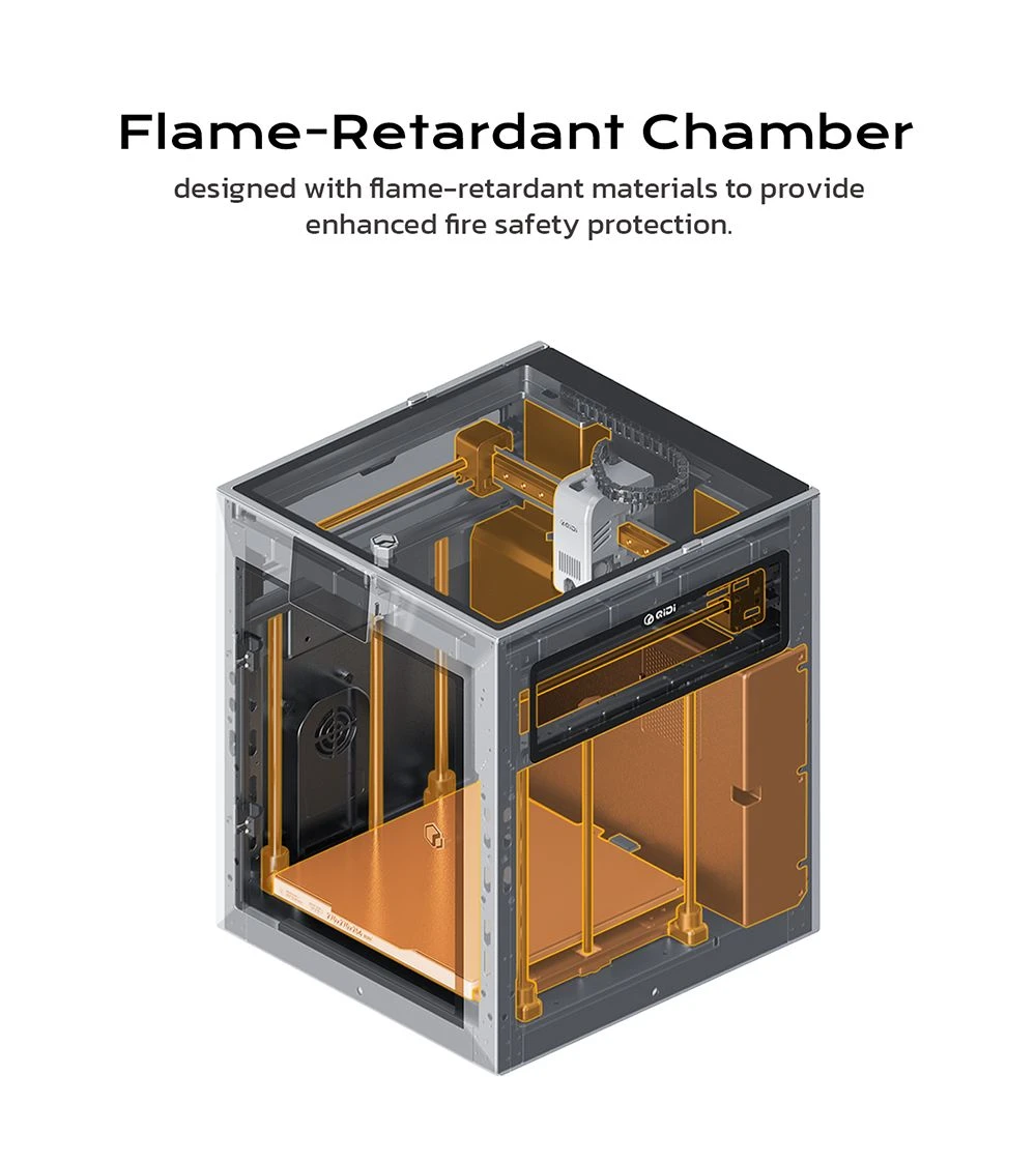 Imprimante 3D QIDI TECH Q2, haute vitesse 600 mm/s, tête chauffante 370 °C, chambre fermée 65 °C, mise à niveau automatique, caméra IA, grand volume de fabrication 270 × 270 × 256 mm, compatible PLA/ABS/PETG/TPU et matériaux avancés
