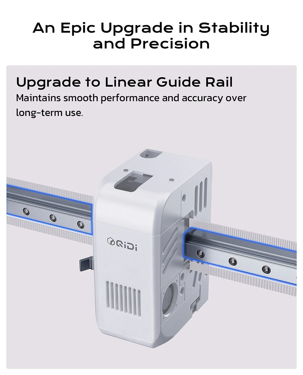 Imprimante 3D QIDI TECH Q2, haute vitesse 600 mm/s, tête chauffante 370 °C, chambre fermée 65 °C, mise à niveau automatique, caméra IA, grand volume de fabrication 270 × 270 × 256 mm, compatible PLA/ABS/PETG/TPU et matériaux avancés