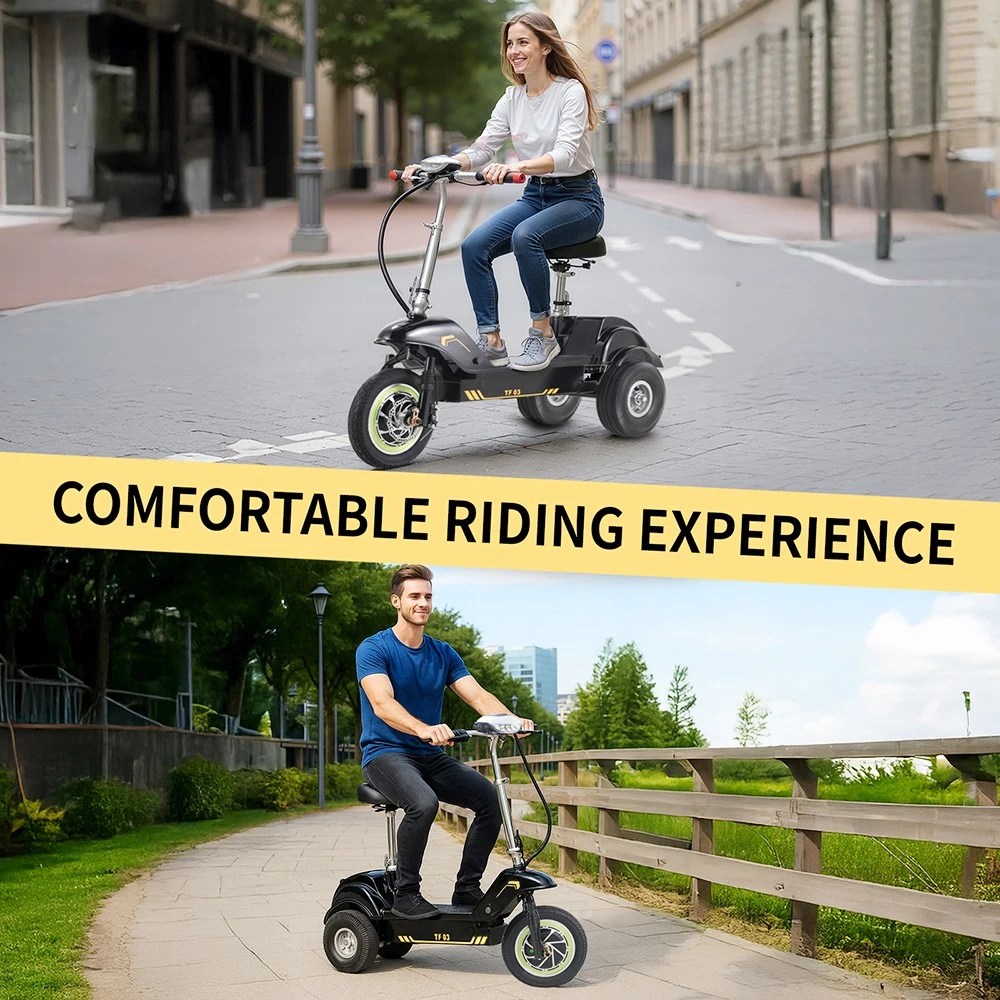 TWOFISH TF03 Electric Scooter with Removable Seat, 350W Motor, 48V 15Ah Battery, Front 12 inch & Rear 10 inch Tires, 28km/h Max Speed, 30km Range, Disc Brakes, Front Spring Suspension