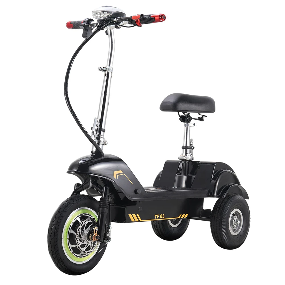 TWOFISH TF03 Electric Scooter with Removable Seat, 350W Motor, 48V 15Ah Battery, Front 12 inch & Rear 10 inch Tires, 28km/h Max Speed, 30km Range, Disc Brakes, Front Spring Suspension