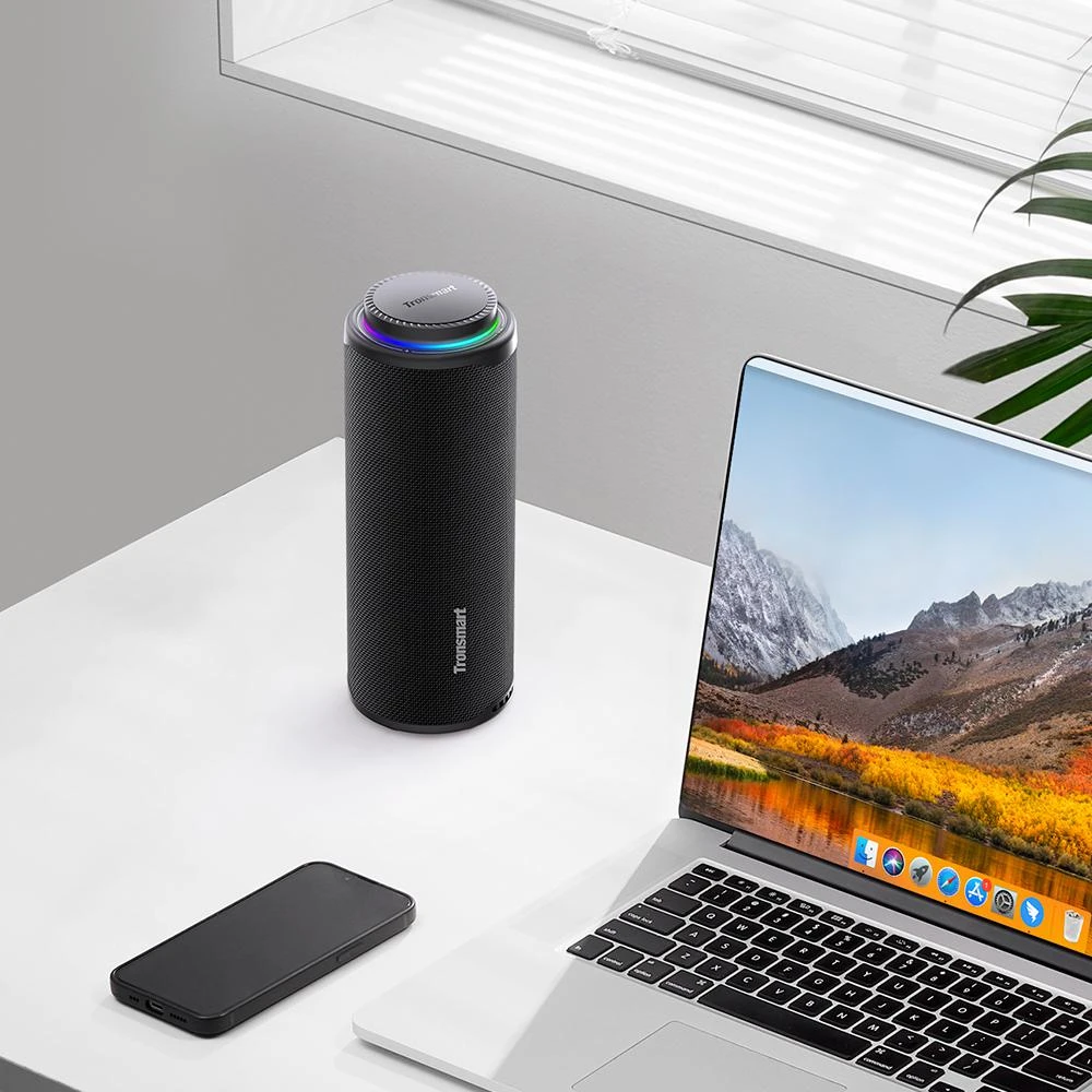 Tronsmart T8 Portable Outdoor Speaker, 40W Power, 18 Hours Playtime - Black