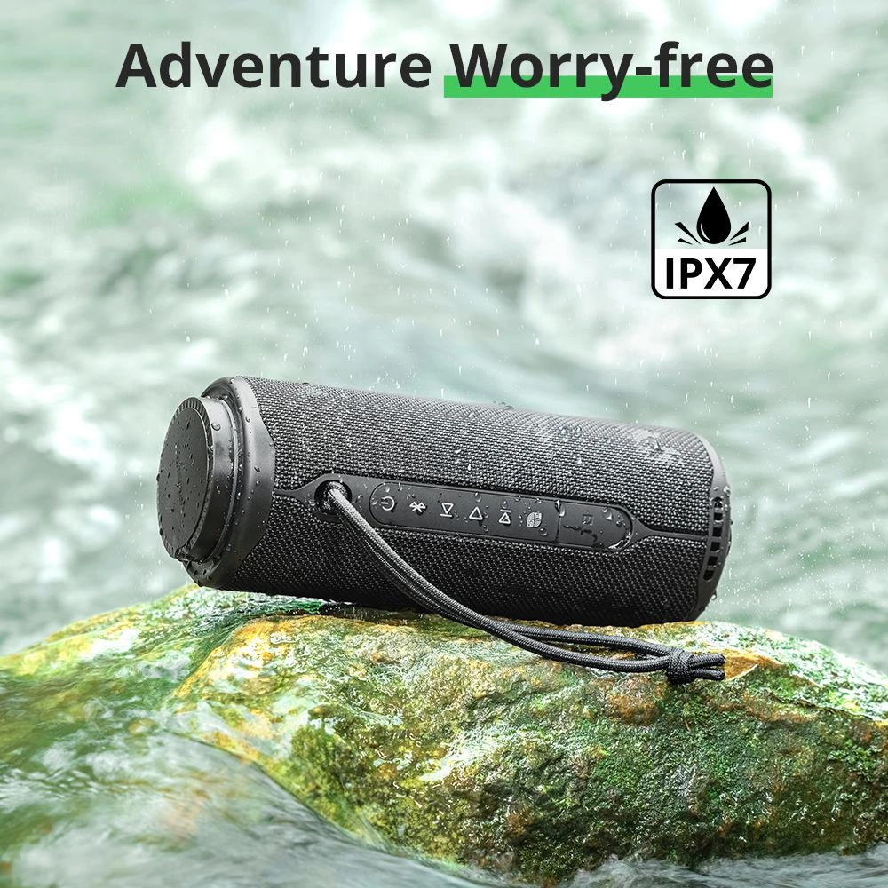 Tronsmart T8 Portable Outdoor Speaker, 40W Power, 18 Hours Playtime - Black