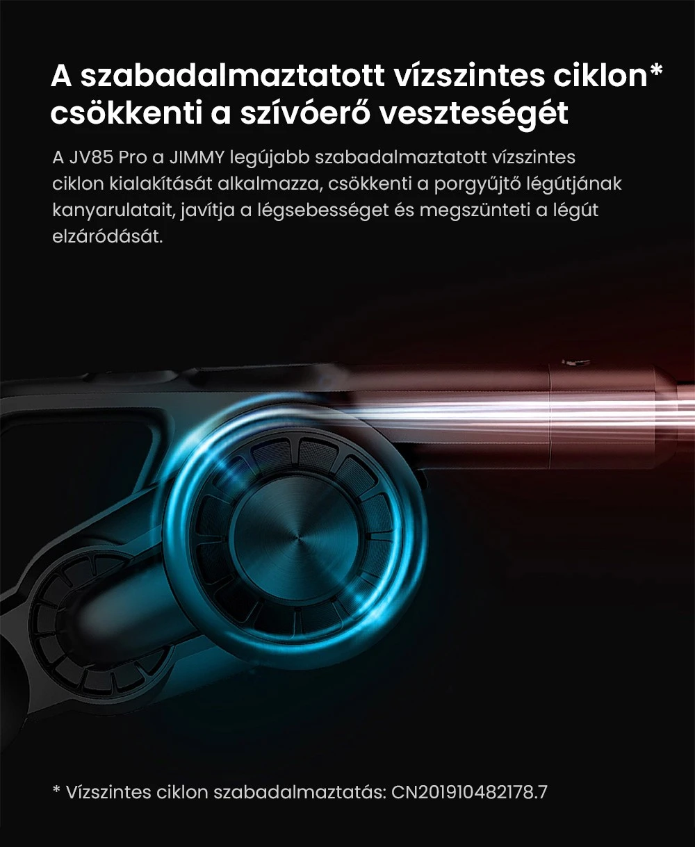 Flexibilní kovová trubice JIMMY JV85 Pro se během používání vejde pod nábytek.