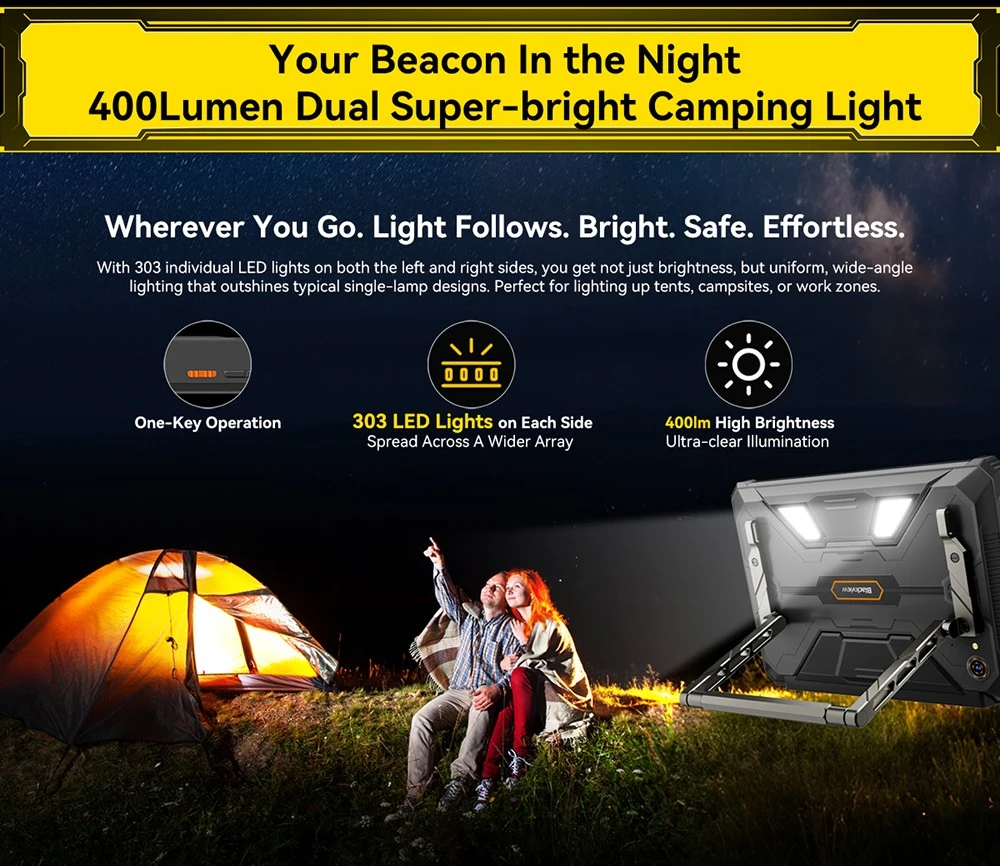 Blackview Active 12 Pro 5G Projector AI Rugged Tablet, 200lm 120 inch 1080P Projection, Android 15, 11 inch 1920*1200 IPS Screen, MT6878 8 Cores, 16GB + 32GB Expansion RAM 1TB ROM, 30000mAh Battery, 120W Fast Charging, 50MP+108MP Camera, WiFi 6E