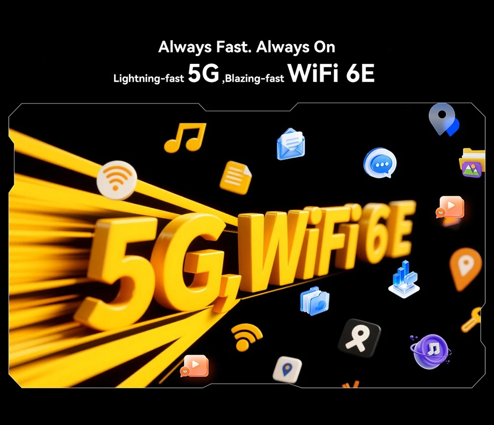 Blackview Active 12 Pro 5G Projector AI Rugged Tablet, 200lm 120 inch 1080P Projection, Android 15, 11 inch 1920*1200 IPS Screen, MT6878 8 Cores, 16GB + 32GB Expansion RAM 1TB ROM, 30000mAh Battery, 120W Fast Charging, 50MP+108MP Camera, WiFi 6E