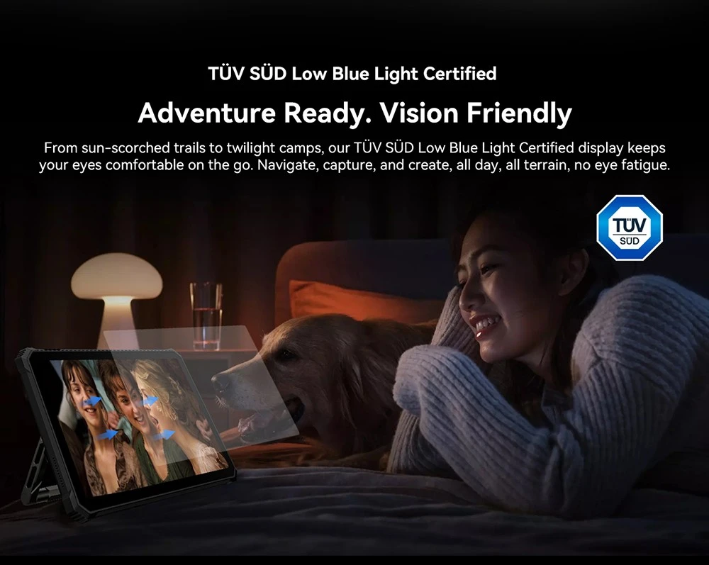 Blackview Active 12 Pro 5G Projector AI Rugged Tablet, 200lm 120 inch 1080P Projection, Android 15, 11 inch 1920*1200 IPS Screen, MT6878 8 Cores, 16GB + 32GB Expansion RAM 1TB ROM, 30000mAh Battery, 120W Fast Charging, 50MP+108MP Camera, WiFi 6E