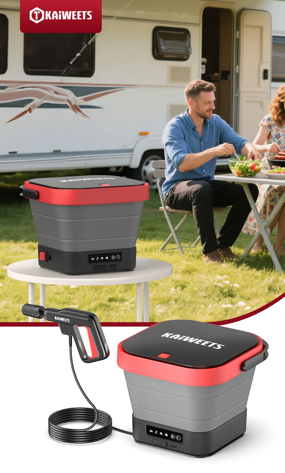 KAIWEETS KPW-F1 – Gyors tisztítás a teraszon