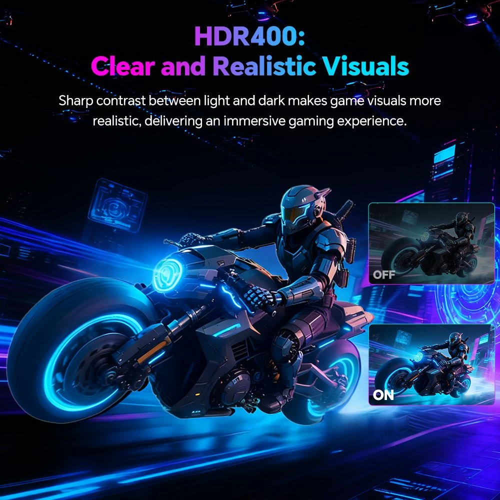 Monitor da gioco KTC H25X7, display IPS veloce da 24,5 pollici 1920*1080, frequenza di aggiornamento 400Hz, HDR400, tempo di risposta MPRT 1ms, compatibile con FreeSync e G-Sync, luce blu ridotta e senza sfarfallio, 2*HDMI 2.0, 2*DP 1.4