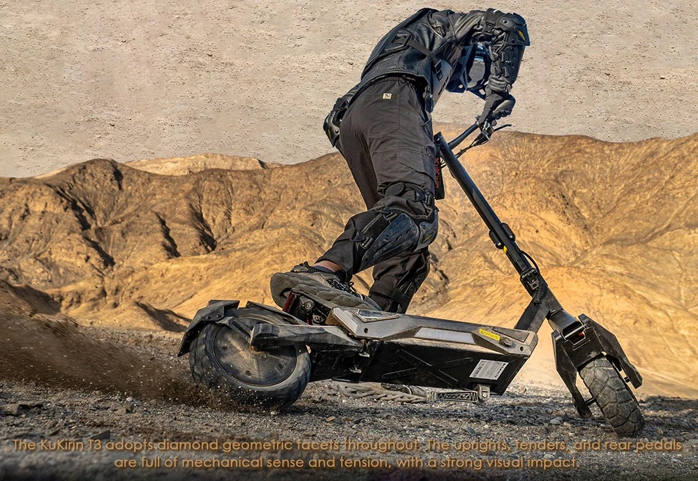 Trottinette électrique KuKirin T3, moteur 800 W, batterie 48 V 15,6 Ah, pneus 10 pouces, vitesse maximale 45 km/h, autonomie 58 km, freins à disque avant et arrière, amortisseur à quatre bras