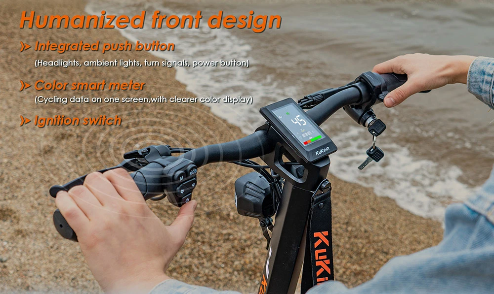 Trottinette électrique KuKirin T3, moteur 800 W, batterie 48 V 15,6 Ah, pneus 10 pouces, vitesse maximale 45 km/h, autonomie 58 km, freins à disque avant et arrière, amortisseur à quatre bras