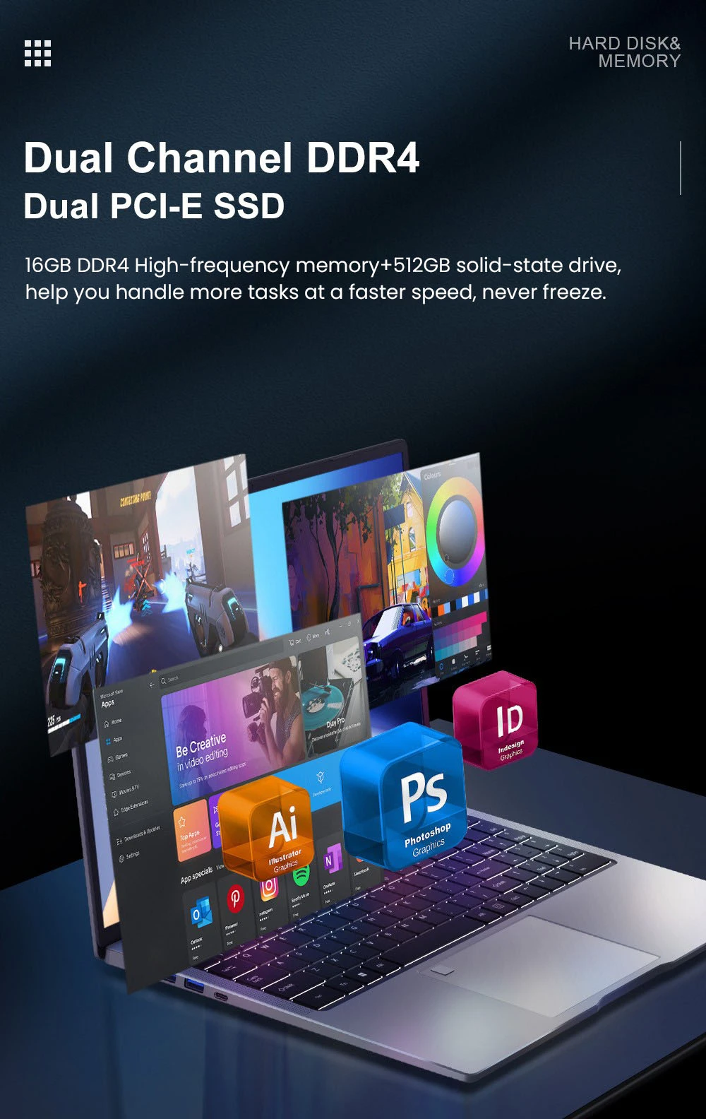 Ninkear N16 Pro Laptop, 16-inch 2.5K IPS 120Hz Screen, Intel Core i7-13620H 4.9GHz, 16GB DDR4, 512GB PCIe SSD, Metal Body, WiFi 6, Bluetooth 5.0, Dual Type-C, Windows 11 Pro Notebook