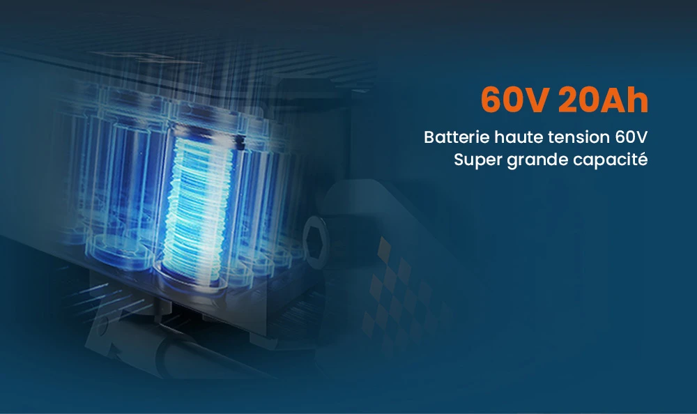 KuKirin G4 Trottinette électrique, moteur 2 x 1 000 W, batterie 60 V 20 Ah, pneus 11 pouces, vitesse maximale 70 km/h, autonomie 75 km, freins à disque avant et arrière, amortisseur à quatre bras