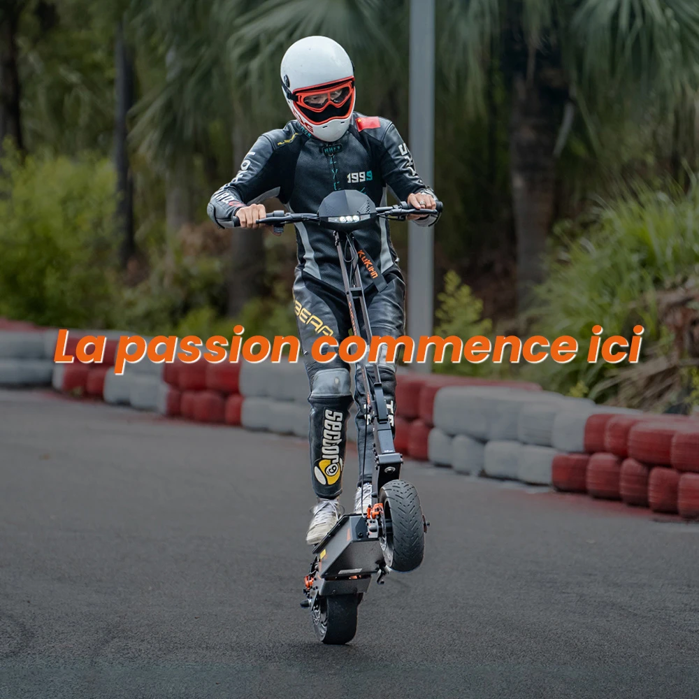 KuKirin G4 Trottinette électrique, moteur 2000 W, batterie 60 V 20 Ah, pneus 11 pouces, vitesse maximale 70 km/h, autonomie 75 km, freins à disque avant et arrière, amortisseur à quatre bras