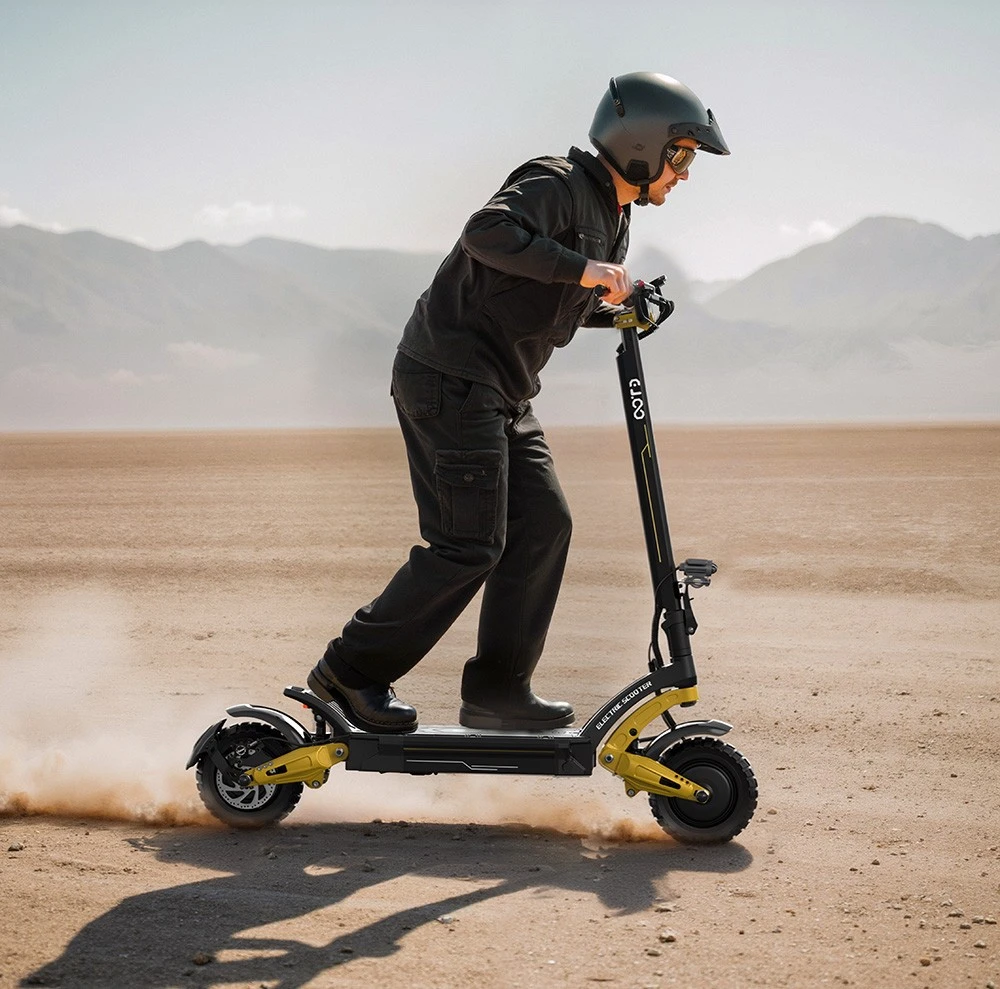 Geekbuying-Gutscheinverkauf 2026.02.03. 26 OOTD S30 Elektroroller, 2 x 1200-W-Motor, 52-V-23.4-Ah-Akku, 10-Zoll-Reifen, 65 km/h Höchstgeschwindigkeit, 60 km Reichweite, hydraulische Scheibenbremsen vorne und hinten, LCD-Display