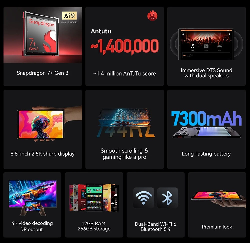 ALLDOCUBE iPlay 70 Mini Ultra tablet tijekom igranja