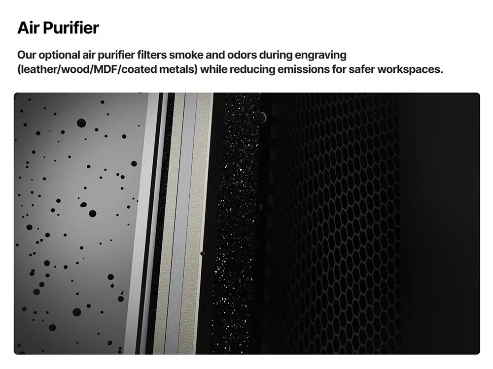 Graveur laser diode ATOMSTACK Atelier 12W, classe 1 FDA, vitesse de 4000 mm/s, précision de 0,01 mm, zone de travail de 120 x 120 mm, caméra HD intégrée, compatible avec le bois, le métal, le cuir et le feutre.