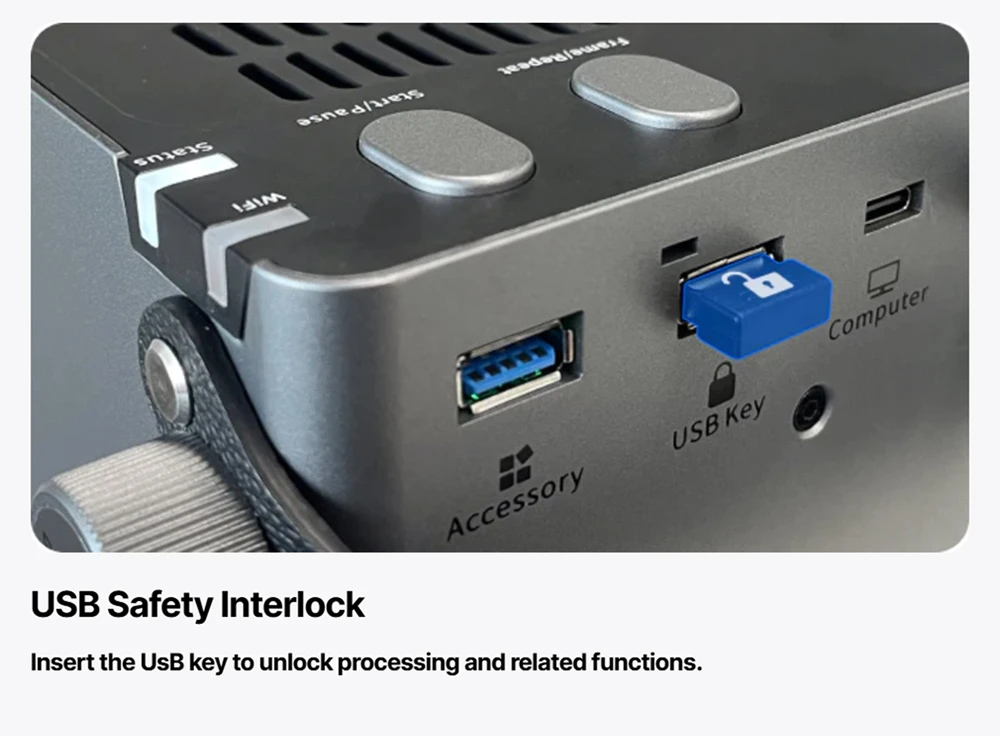 Graveur laser diode ATOMSTACK Atelier 12W, classe 1 FDA, vitesse de 4000 mm/s, précision de 0,01 mm, zone de travail de 120 x 120 mm, caméra HD intégrée, compatible avec le bois, le métal, le cuir et le feutre.