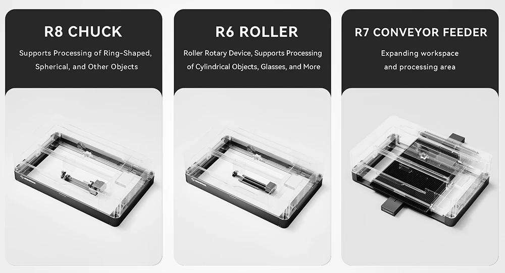 ATOMSTACK H3 Height-Increasing Platform for Hurricane CO₂ Laser Engraver, 100mm Height Raising