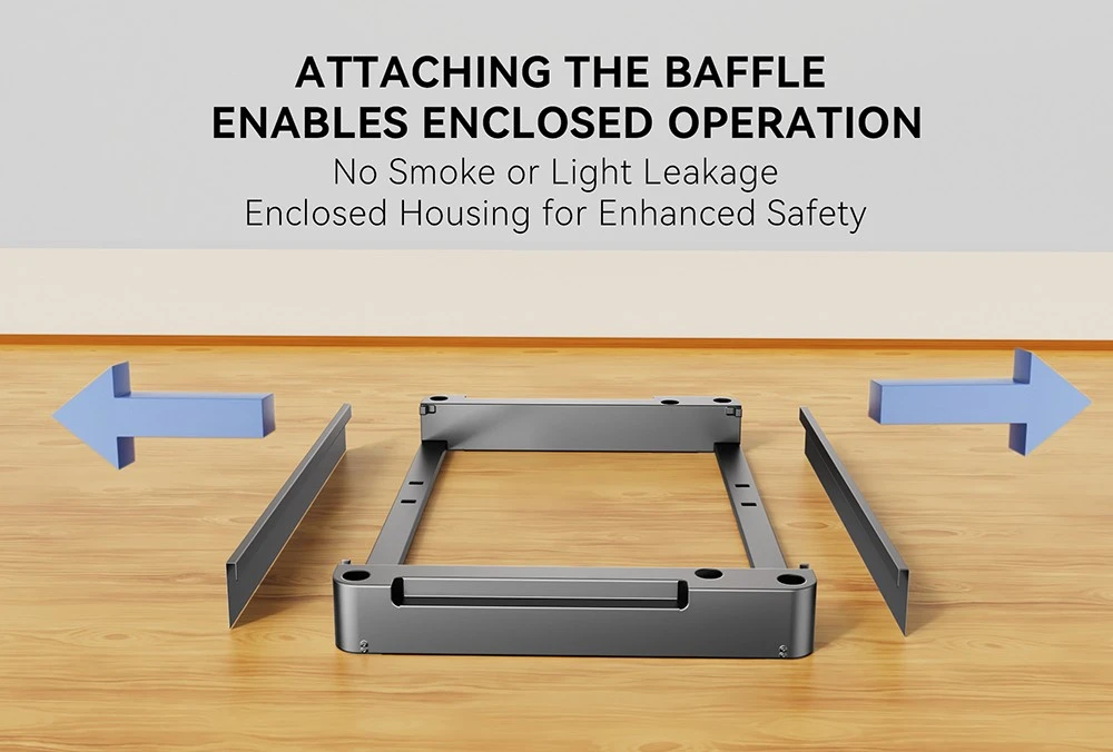 ATOMSTACK H3 Height-Increasing Platform for Hurricane CO₂ Laser Engraver, 100mm Height Raising