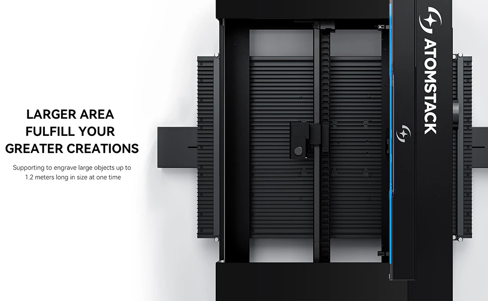 ATOMSTACK R7 Conveyor Belt for Hurricane CO₂ Laser Cutter, 800x500mm Working Area, 1mm Positioning Accuracy