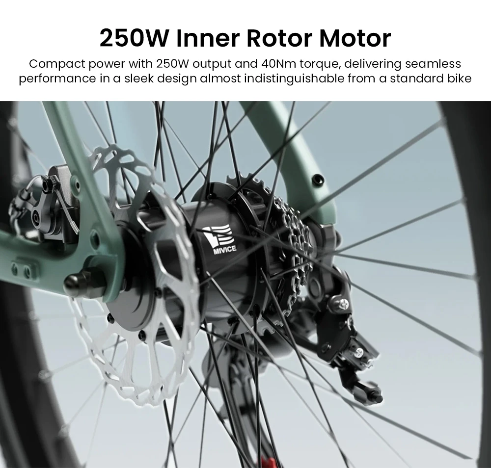 ENGWE MapFour N1 Air Electric Bike, 250W Motor, 36V 10Ah Battery, 700*38C Spoke Tires, 25km/h Max Speed, 100km Range, Front & Rear Hydraulic Disc Brakes, Shimano 7-speed, Torque Sensor, LCD Color Display - Grey