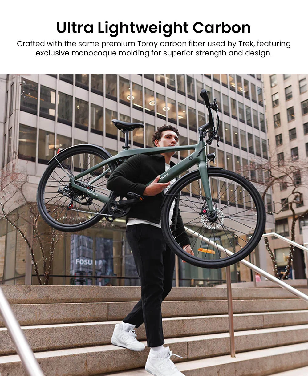 ENGWE MapFour N1 Air Electric Bike, 250W Motor, 36V 10Ah Battery, 700*38C Spoke Tires, 25km/h Max Speed, 100km Range, Front & Rear Hydraulic Disc Brakes, Shimano 7-speed, Torque Sensor, LCD Color Display - Grey