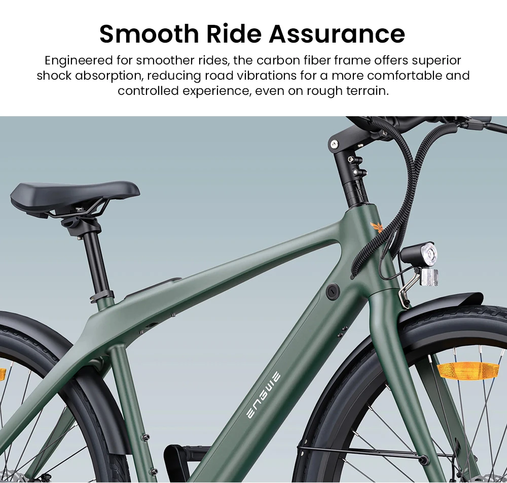 ENGWE MapFour N1 Air Electric Bike, 250W Motor, 36V 10Ah Battery, 700*38C Spoke Tires, 25km/h Max Speed, 100km Range, Front & Rear Hydraulic Disc Brakes, Shimano 7-speed, Torque Sensor, LCD Color Display - Grey