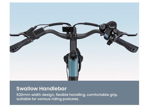 ENGWE P275 SE Electric Bike, 250W Motor, 36V 13Ah Battery, 27.5 inch Tires, 25km/h Max Speed, 100km Range, Hydraulic Disc Brakes, Shimano 7-speed, Torque Sensor - Blue
