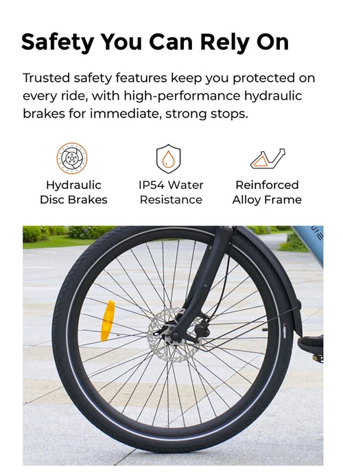 ENGWE P275 SE Electric Bike, 250W Motor, 36V 13Ah Battery, 27.5 inch Tires, 25km/h Max Speed, 100km Range, Hydraulic Disc Brakes, Shimano 7-speed, Torque Sensor - Blue