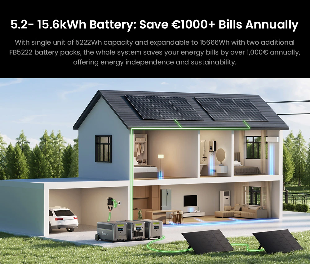 Batterie d'extension FB5222 5222 Wh pour FOSSiBOT F7200