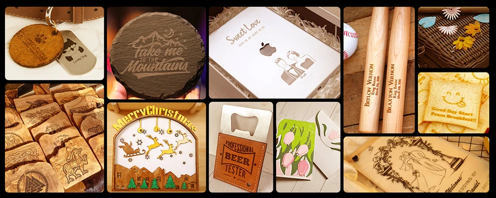 Gweike Cloud Pro 55W CO₂ Laser Engraver with Rotary Roller, Auto Focus, 600mm/s Speed, 0.001' Accuracy, 510mmx300mm Working Area, Compatible with Wood / Metal / Transparent Acrylic / Leather