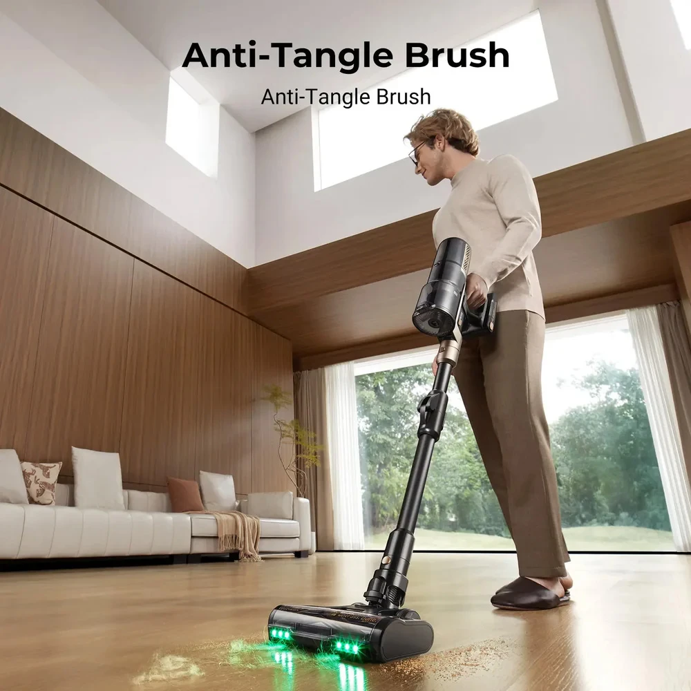 Aspirateur sans fil Proscenic P20 OnePass, puissance d'aspiration de 70 000 Pa, autonomie de 70 min, moteur sans balais de 680 W, tube flexible à 180°, nettoyage à sec et humide, réservoir d'eau supplémentaire