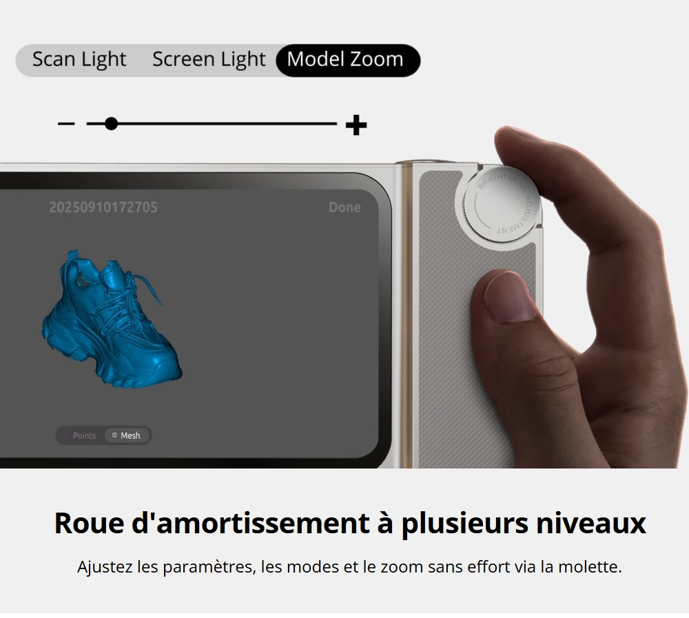 3DMakerpro Toucan Premium Scanner 3D, Précision de 0,03mm, Tout-en-un Autonome, Double FOV 135×185mm - 1000×750mm, Couleur 48MP, Batterie 6600mAh, Wi-Fi 6