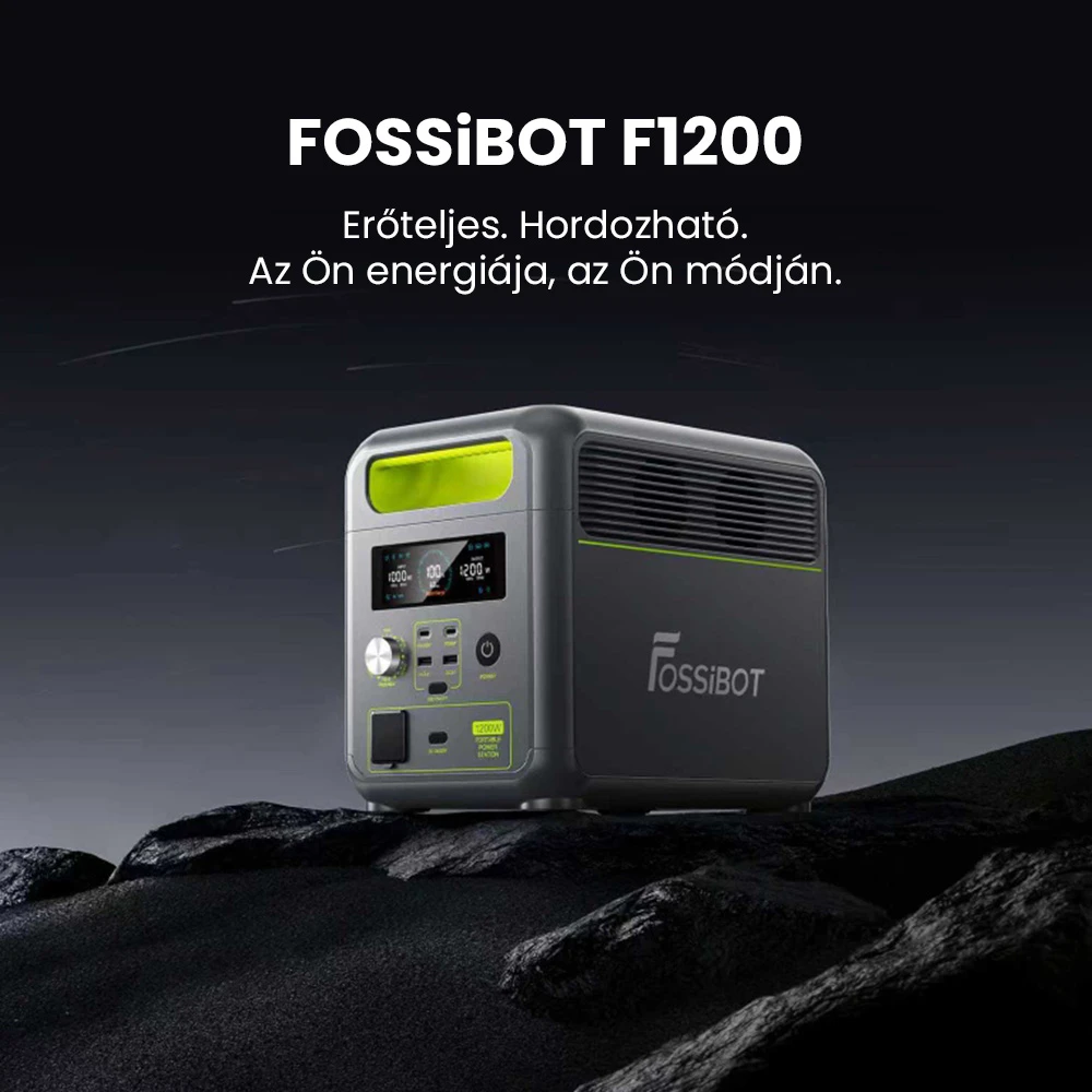 FOSSiBOT F1200 hordozható erőmű – 1024 Wh kapacitás