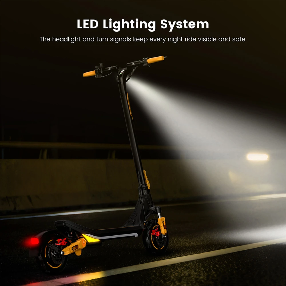 KUGOO M3 PRO Trottinette électrique, moteur 600 W, batterie 48 V 13 Ah, pneus 10 pouces, vitesse maximale 46 km/h, autonomie 64 km, freins à disque doubles, double suspension, déverrouillage NFC