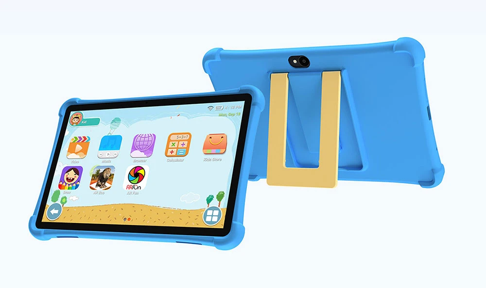 جهاز ALLDOCUBE iPlay 70 SE اللوحي للأطفال مع غطاء، شاشة IPS مقاس 10.1 بوصة بدقة 1280*800، معالج Unisoc T310 رباعي النواة، ذاكرة وصول عشوائي 3 جيجابايت، ذاكرة تخزين داخلية 64 جيجابايت، نظام تشغيل أندرويد 15، واي فاي 6، بلوتوث 5.0، كاميرا 2 ميجابكسل + 5 ميجابكسل، يدعم شبكات الجيل الرابع LTE المزدوجة، بطارية 5500 مللي أمبير