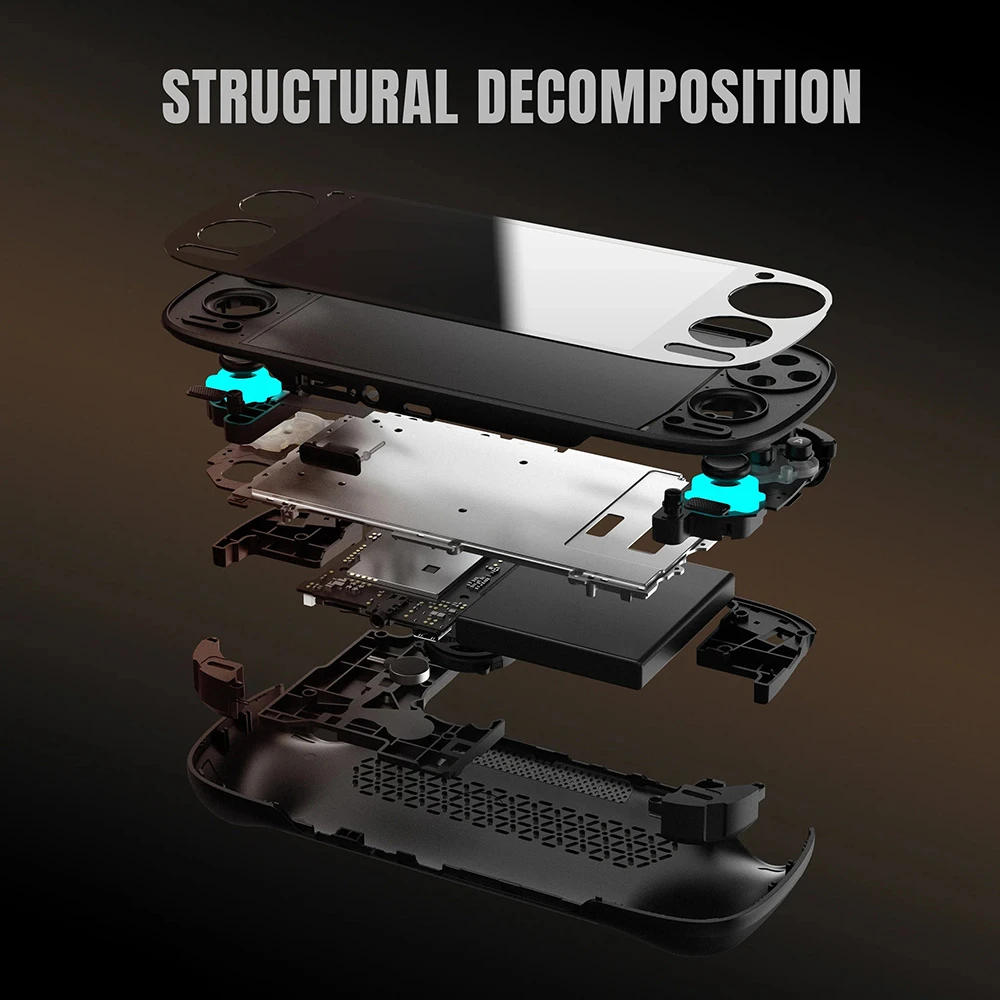 Console de jeu portable Retroid Pocket G2, Android 15, écran AMOLED 5,5 pouces 1080p 60 Hz, 8 Go de RAM LPDDR5x, 128 Go de stockage, Wi-Fi 6, Bluetooth 5.4, batterie 5000 mAh - Gris