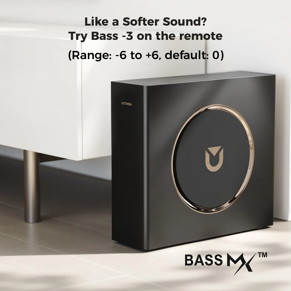 ULTIMEA Skywave F40 5.1.2-kanals soundbar, Dolby Atmos, Bluetooth 5.4, 400 W peak power, app-styring