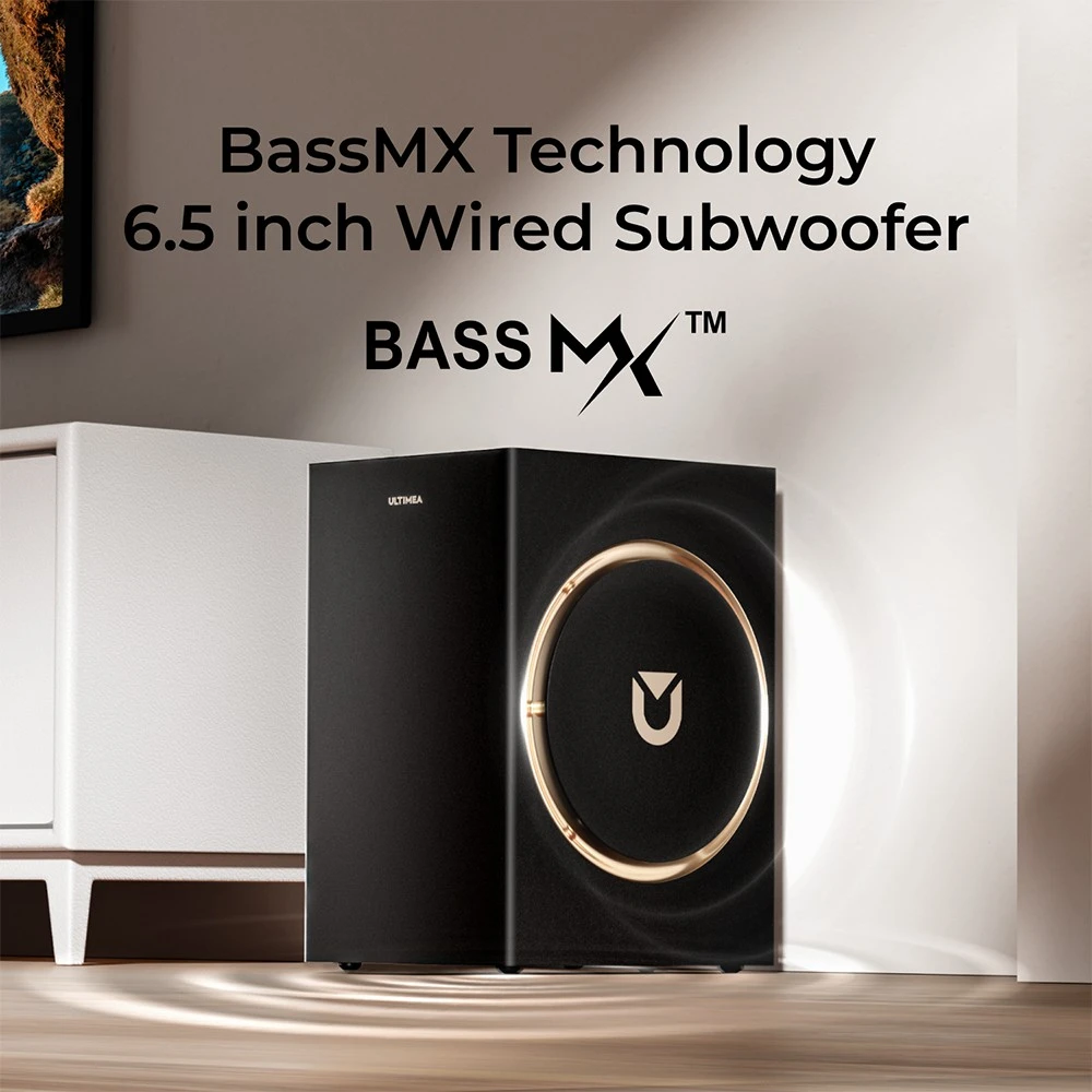 Ultimea Skywave F30 Boom Barre de son 3.1.2ch, puissance de pointe de 360W, Dolby Atmos, contrôle par application, prend en charge la connexion HDMI, Bluetooth 5.4