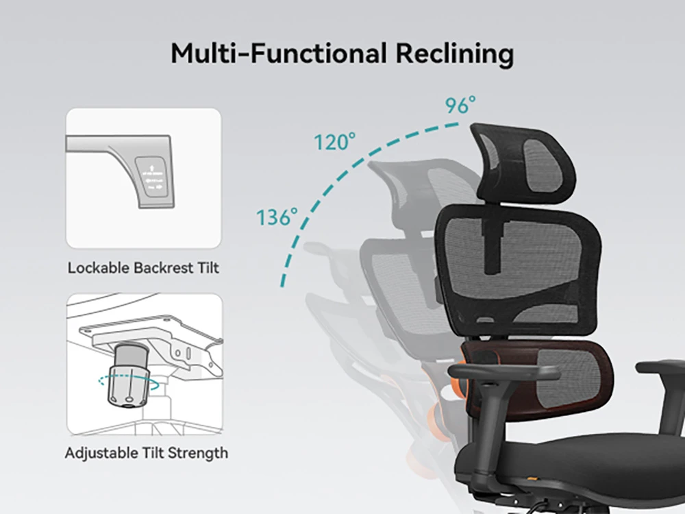 NEWTRAL NT001 Ergonomikus Irodai Szék – Fekete