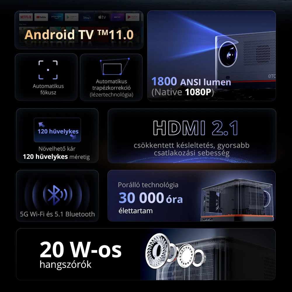 Kvalita projekčního obrazu ETOE Whale Pro