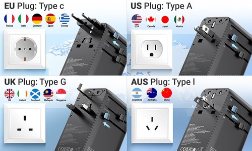 Adaptateur de voyage universel | Afrik'Fid