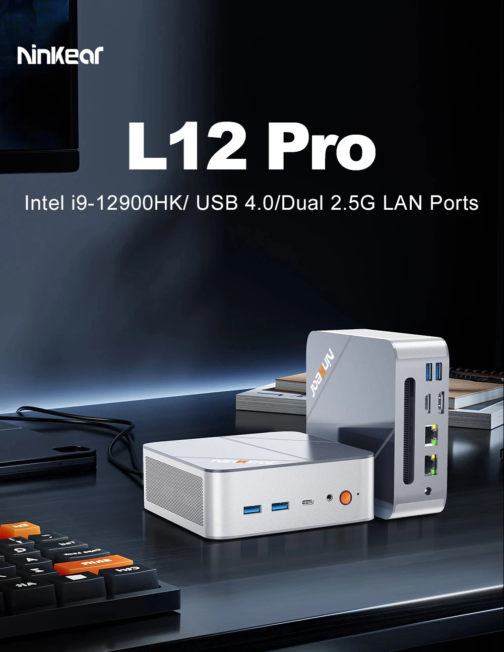 Ninkear L12 Pro Mini PC elölnézet