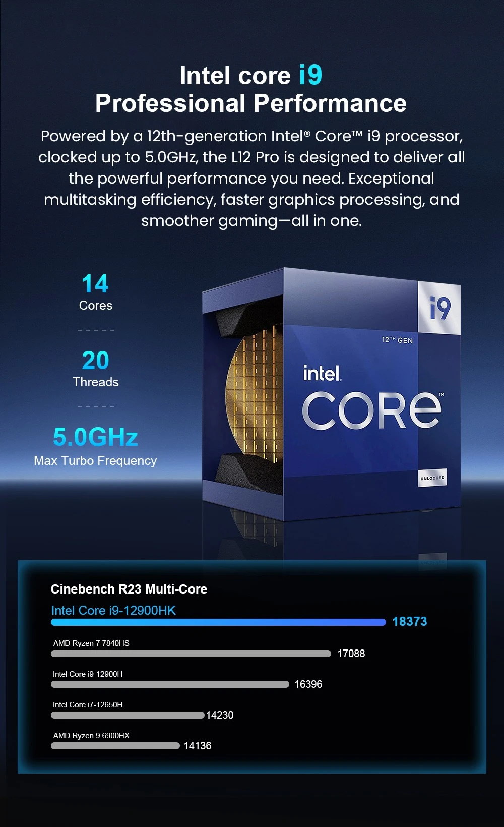 Ninkear L12 Pro Mini PC oldalnézet