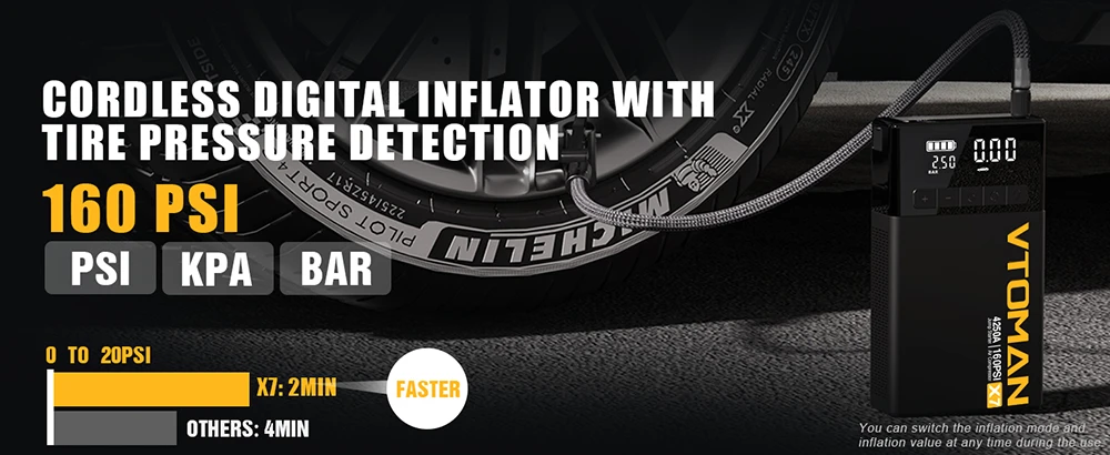 VTOMAN X7 kijelző és funkciók