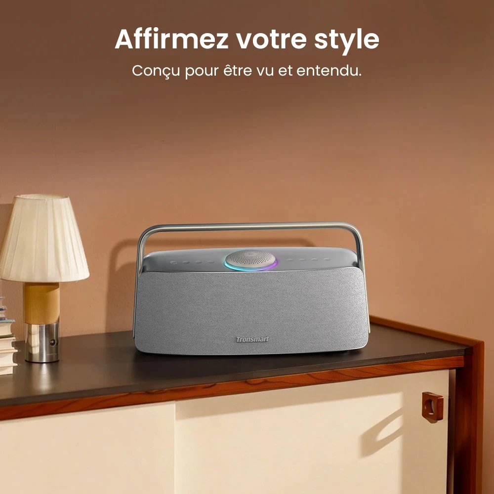 Enceinte audio spatiale domestique Tronsmart Fiitune X30, son haute résolution, autonomie de 14 heures