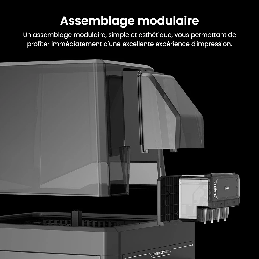 Elegoo Centauri Carbon 2 Combo Imprimante 3D, Impression 4 Couleurs CoreXY 500mm/s Haute Vitesse, 350 ℃ Buse, Compatible Fibre de Carbone/PLA/ABS, Bande LED, 256*256*256mm