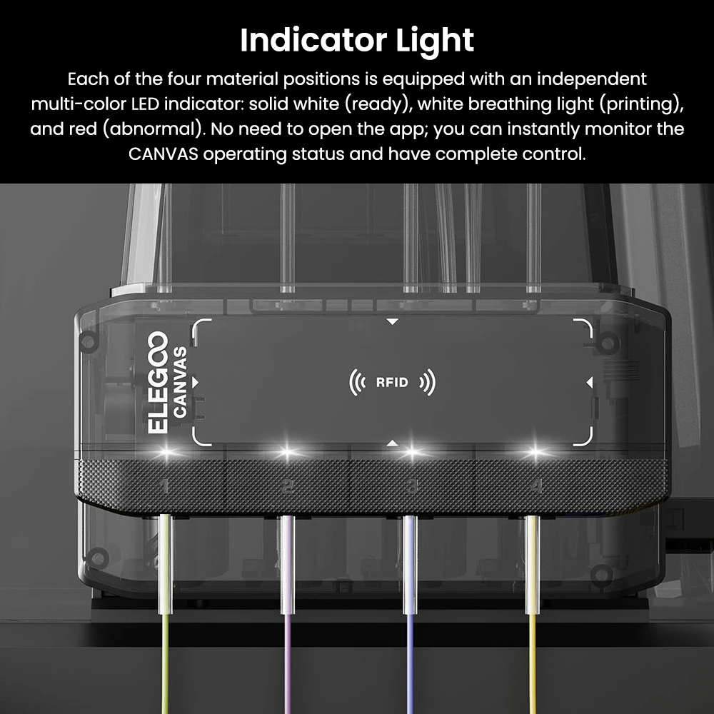 Imprimante 3D Elegoo Centauri Carbon 2 Combo, impression 4 couleurs, CoreXY haute vitesse 500 mm/s, buse 350 °C, compatible fibre de carbone/PLA/ABS, bande LED, 256 x 256 x 256 mm
