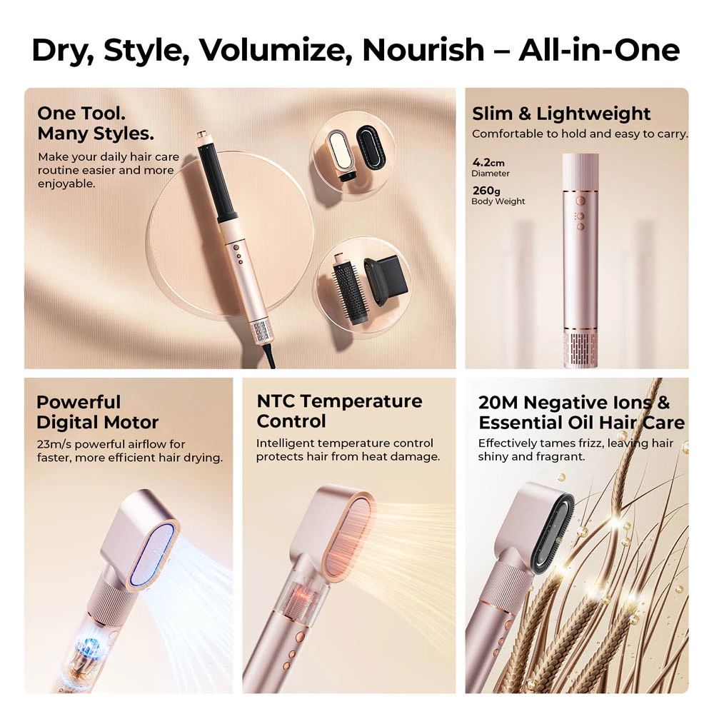 JIMMY HF9 Pro Multi-Styler – Hővédelem