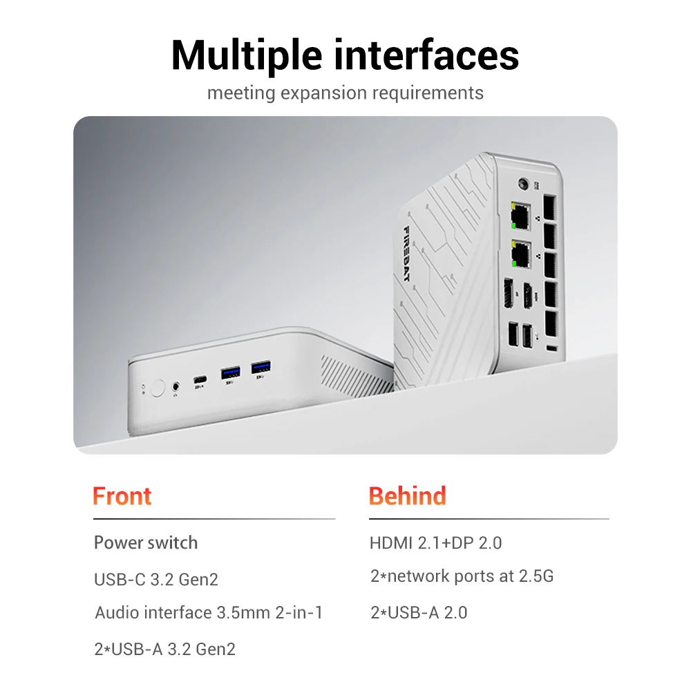 FIREBAT AM02 Mini PC méretei